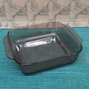 Vintage Pyrex 222-R Amber Square 8"x8"x2" 2 Qt. Casserole